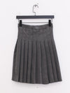 SWAYING 25 Early Autumn Pleated Short Skirt SW-SW25PF3B02C1-SH Dark Gray